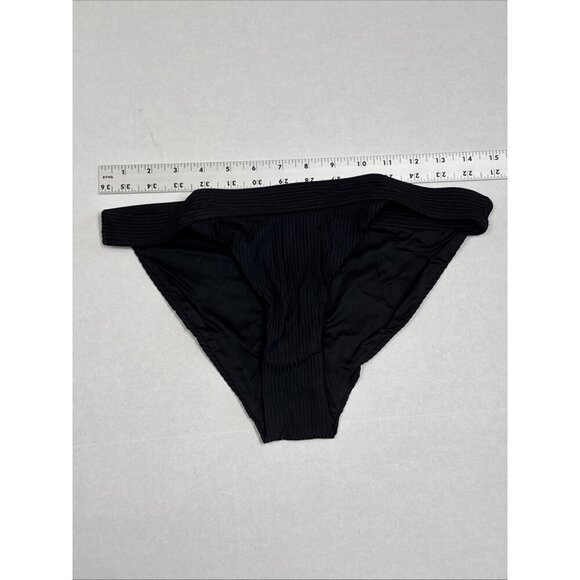 Andie Women's M Banded Cheeky Ribbed Swim Bottom Black NWT 9586 - Picture 7 of 16